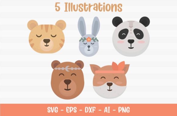 Baby Boho Animals Pack: Playful Illustrations for Digital Sellers