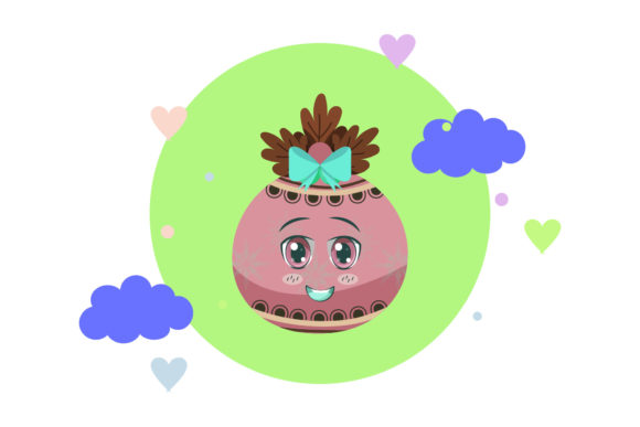 Christmas Ball Kawaii Decor Floral Cloud Graphics