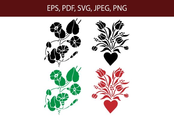Coloring Flowers SVG Design for Crafting and Graphics