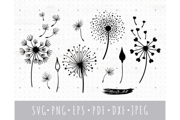 Dandelion Summer Wildflowers SVG Bundle for Graphics and Illustrations