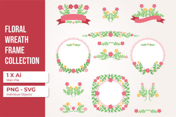 Flower Frame and Corner Collections for Branding and Design