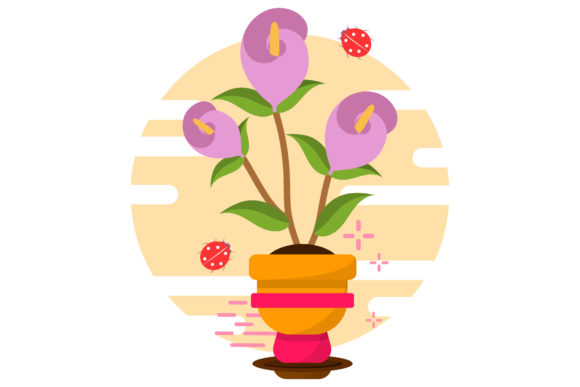 Flowers Cute Floral Vector Design for Local Branding