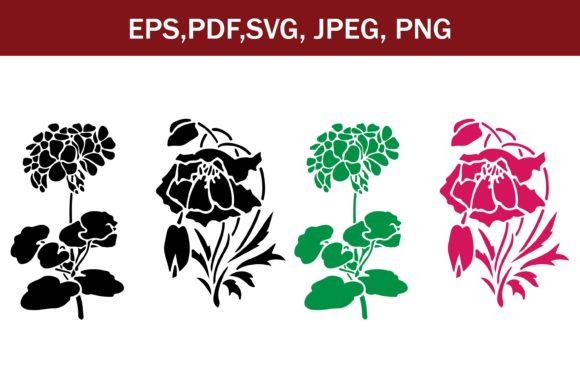 Flowers Design for SVG Cut File - A Graphic Asset for Illustrations