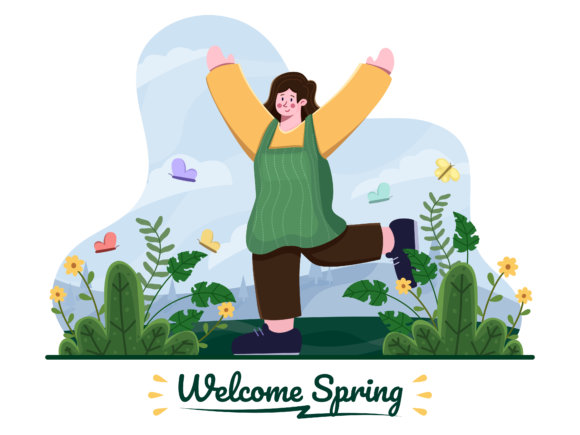 People Enjoying Spring Season Graphics Review