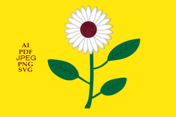 Sunflower Illustration-2 for Cricut and Handmade Projects