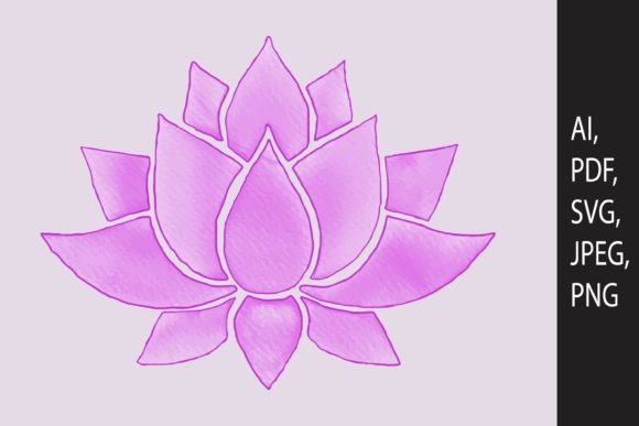 Watercolor Flower Design SVG Cut File for Branding and Graphics